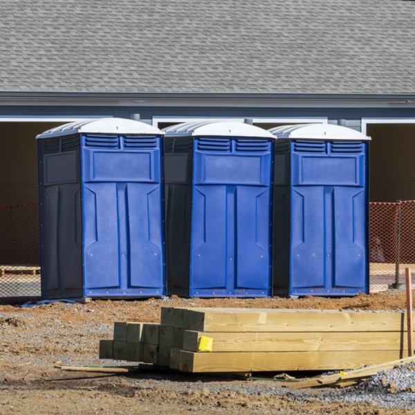 how often are the portable toilets cleaned and serviced during a rental period in Girard OH